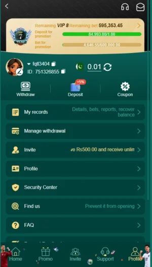 Pk365 Game Profile